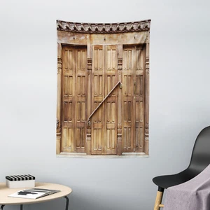 Rustic Tapestry Retro Carving in Nepal Print Wall Hanging Decor - Picture 1 of 3