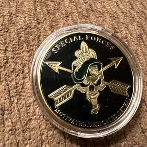 United States Army Special Forces “Motivated Dedicated Lethal” Challenge Coin - Picture 1 of 8