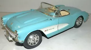 1957 CHEVROLET CORVETTE CONVERTIBLE 1:18 Die-Cast Model by Burago Diecast - Picture 1 of 9