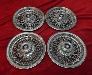 Buick 14" Spoke Hubcaps Wire Wheel Covers 1979 1980 1981 1982 1983 1984 1985 86 - Picture 1 of 1