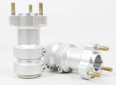 Set Di Mozzi Posteriori In Argento 30Mm X 115Mm - Immagine 1 di 3