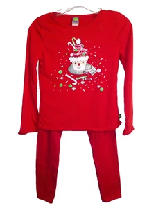 Dollie & Me Girls Red Holiday Top Sz 12 & Jumping Beans Red Leggings Sz 10 NWOT - Picture 1 of 5
