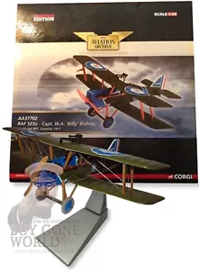 ROYAL AIRCRAFT FACTORY S.E.5A RFC #60 SQN BILLY BISHOP 1917 - CORGI AA37702 1/48 - Picture 1 of 3