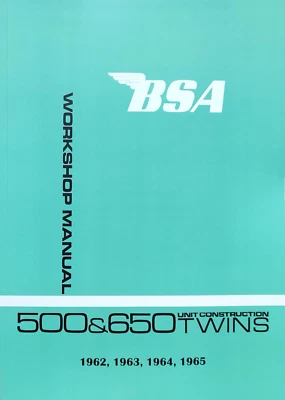 BSA A65 A50 Moto Manual de Taller Lightning Thunderbolt 1962-65 Gratis Ukpost - Imagen 1 de 4