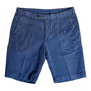 Brooks Brothers Mens Casual Summer Solid Blue Shorts Cottom Size 34 - Imagen 1 de 10