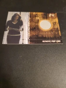 TWENTY FOUR "24" SEASON 4 GREY CTU FOLDER PROP CARD #P2 LANA PARRILLA 84/150 - Picture 1 of 2