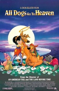 All Dogs Go to Heaven (VHS, 1989) TESTED Tape And Generic Cover - Picture 1 of 4