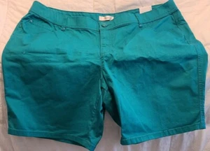 CJ Banks Jean Short Teal Size 22W - Picture 1 of 8