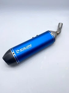 Beta RR 125 R  Scalvini Sportauspuff  BLAU Rennauspuff Auspuff 21-24 Injection - Bild 1 von 4