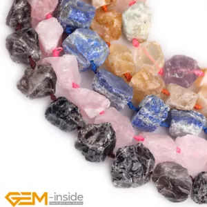 Natural Assorted Quartz Freeform Geode Raw Gemstone Beads For Jewelry Making AU - Foto 1 di 63