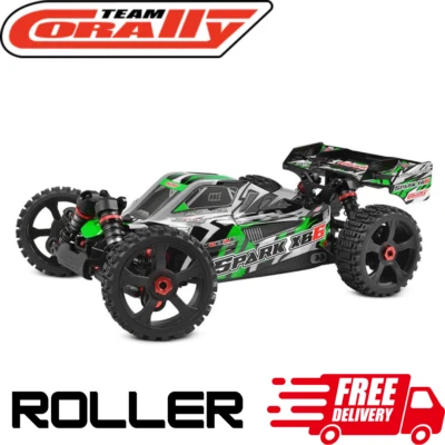 Team Corally Spark XB6 1/8 RC Buggy 6S 4wd Car Fast ROLLER Green NO ELECTRONICS - Image 1 of 4