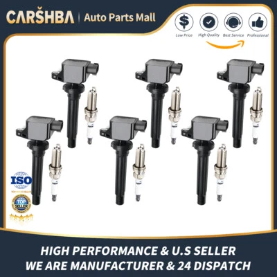 OEM Set of 6 Ignition Coils + Spark Plugs for Suzuki SX4 2007-2009 I4 2.0L UF562 Foto 1 de 4