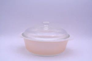 Copper Tint 1-1/2 QT Casserole + Lid Fire King Vintage - Picture 1 of 5