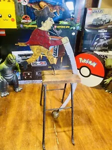VECCHIO 24” antico vintage arte popolare pendolo equilibrio giocattolo Zageman Sawman Lumberjack - Foto 1 di 6