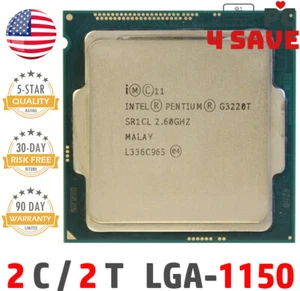 4th Gen Intel Pentium G3220T CPU 2.60 GHz Dual-Core 3MB LGA-1150 Haswell SR1CL - Picture 1 of 1