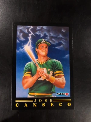 Jose Canseco 1991 Fleer No6 Pro-Visions Oakland  - Изображение 1 из 3