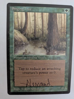 Singing Tree Arabian Nights Signed MTG Heavy use Free Shipping with Tracking - Image 1 of 2