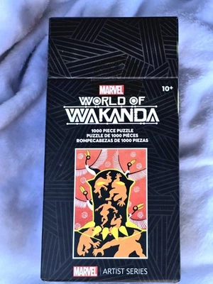 Marvel Jigsaw Puzzle Artist Series Black Panther World of Wakanda 1000 Pieces - Image 1 of 4