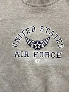 United States Air Force Sweatshirt Herren Large Pullover Rundhals Grau  - Bild 1 von 7