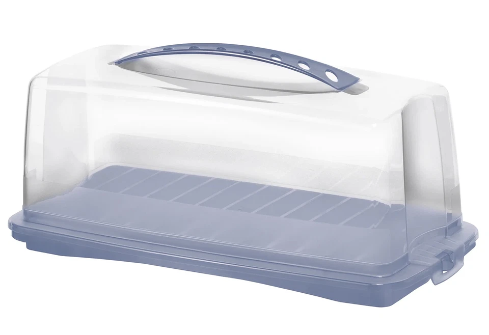 Kuchenbehälter Rotho Fresh rechteckig blau transparent 36x16,5x16,5cm - Bild 1 von 1