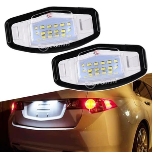 2Pcs 18 LED License Plate Light Direct For Acura TL TSX MDX Honda Civic Accord - Picture 1 of 9