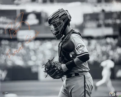 Foto firmada por Buster Posey 16x20 Forever Giant autógrafo SF Giants MLB holograma certificado de autenticidad Foto 1 de 4