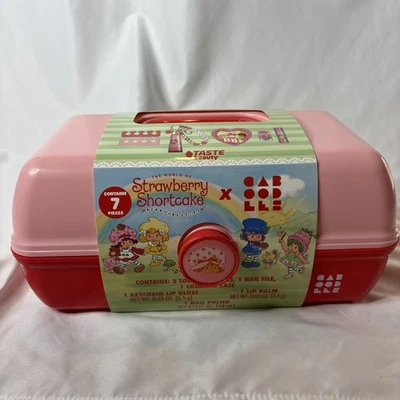 Strawberry Shortcake X Caboodles Organizador de Maquillaje Juego de 7 Piezas NUEVO 2025 Foto 1 de 4