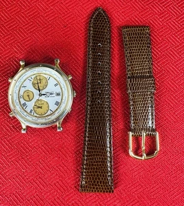 Reloj Seiko 5T52-7A19 Age of Discovery Hora Mundial Cronógrafo Nueva Correa y Batería - Imagen 1 de 11