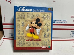 Disney Skizzenbuch Mickey Mouse 500 Teile Puzzle Neu & Versiegelt - Bild 1 von 2