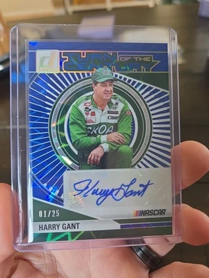 HARRY GANT 2025 DONRUSS NASCAR TURN OF THE CENTURY BLUE FOIL AUTOGRAPH 1/25 - Image 1 of 4