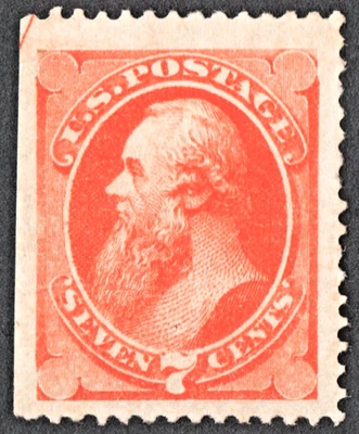 EE. UU. # 160 *COMO NUEVO SIN GOMA {JUMBO -XF- 7c STANTON} "MARCA SECRETA ESCASA 1873 CV$ 370 Foto 1 de 4