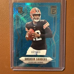 2025 Donruss Elite Shedeur Sanders (RC) #112 Teal Matrix Browns /499  - Picture 1 of 2