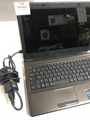 ,Pc Portable Ecran 15" Asus K52f P6200 8go 320go Windows 10 Hdmi Vga Dvd Bat5min - Photo 1/4