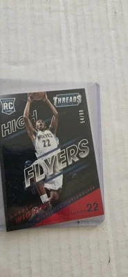 2014-15 Panini Threads High Flyers Red #16 Andrew Wiggins RC Rookie 54 /99 SP - Image 1 of 4