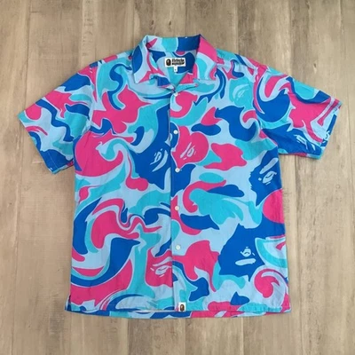 BAPE MARBLE camo Aloha shirt A Bathing Ape Size XL - Image 1 of 4