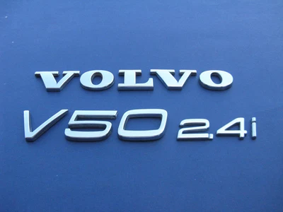 05 06 07 08 09 10 11 VOLVO V50 2.4 I REAR CHROME EMBLEM LOGO BADGE SIGN #3637 Foto 1 de 4