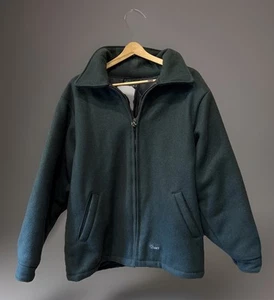 VTG 90s CODET Men’s XL Dark Green Mackinaw Wool Jacket Coat Warm L@@K - Picture 1 of 10