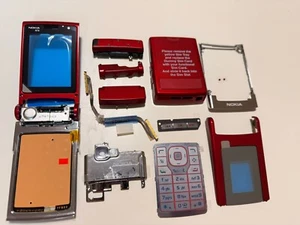 100% Original Nokia N76 Housing parts cover Set Rot Neu - Bild 1 von 1