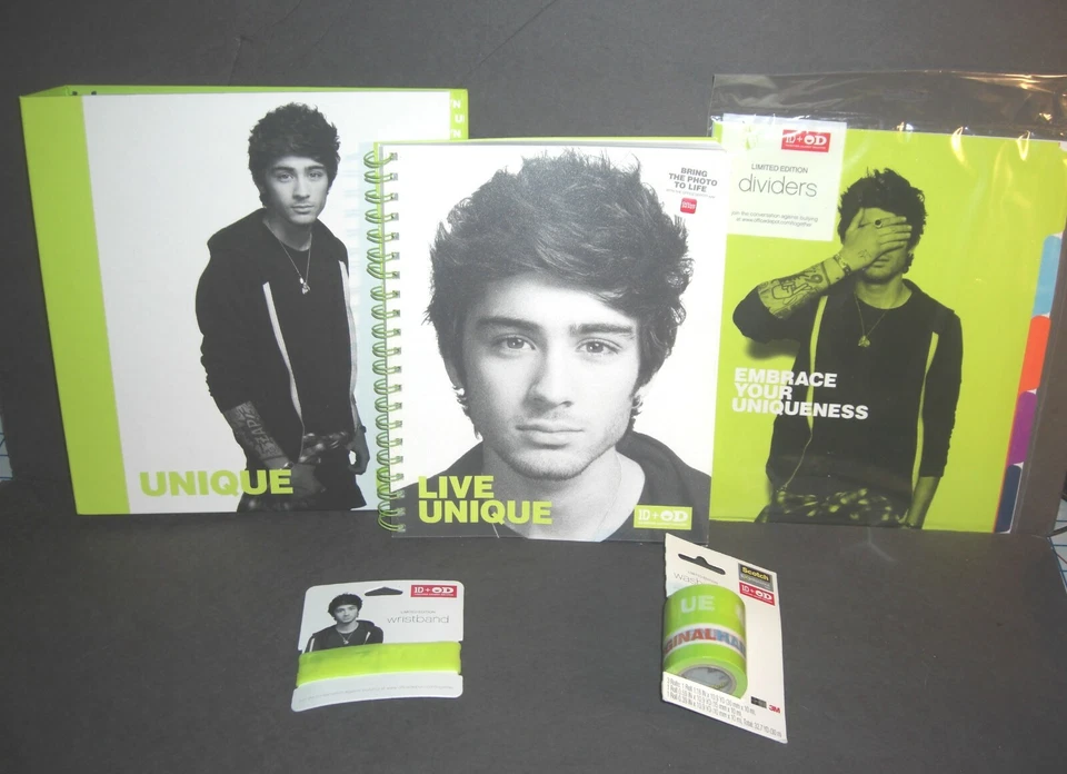 ZAYN MALIK 1D One Direction Choose Binder Bracelet Notebook Sticker Washi Tape - Image 1 of 1