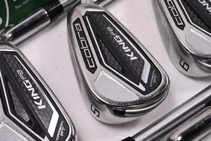 Cobra King F8 Irons / 4-PW / Stiff Flex KBS Tour C-Taper Lite 110 Shafts - Picture 1 of 7