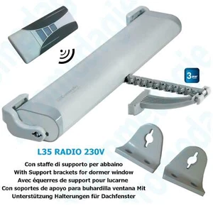 LIWIN RADIO 350N 230V GRIS + R1 CONTROL GRIS + SOPORTES ATICAS GRIS ES6 - Picture 1 of 10