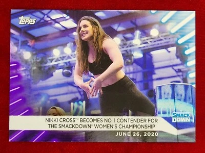 2021 Topps WWE Womens Division Wrestling Purple Nikki Cross #33 67/99 - Image 1 of 2