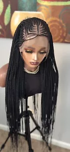 Full Lace Handmade Cornrow Braided Wig 42inch - Picture 1 of 8