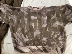 Mitchell & Ness Throwbacks Philadelphia Eagles Crop Womens M Camo Sweatshirt NFL - Picture 1 of 7