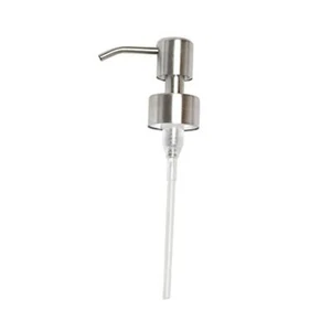 Reusable Soap Dispenser Pump Head 304 Stainless Steel Brushed Finish Pump - Picture 1 of 6