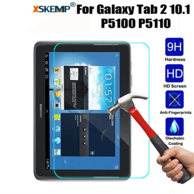 For Samsung Galaxy Tab 2 10.1 P5100 P5110 HD TEMPERED GLASS Screen Protector New - Image 1 of 4