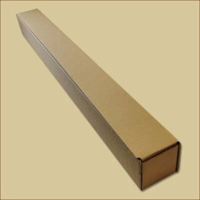 PACKEN24 Karton Faltschachteln Versandhülsen 1050 x 100 x 100 mm einwellig