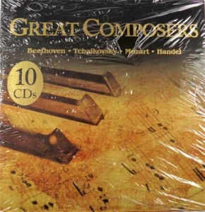 GREAT COMPOSERS BEETHOVEN TCHAIKOVSKY MOZART & MORE CLASSICAL MUSIC 10-CD SET - Picture 1 of 2