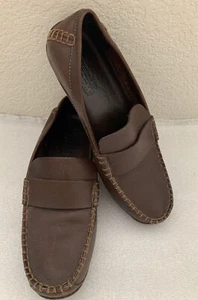 Womens Timberland Smart Comfort System Brown Leather Loafer Slip On Shoes Sz 5.5 - Picture 1 of 11