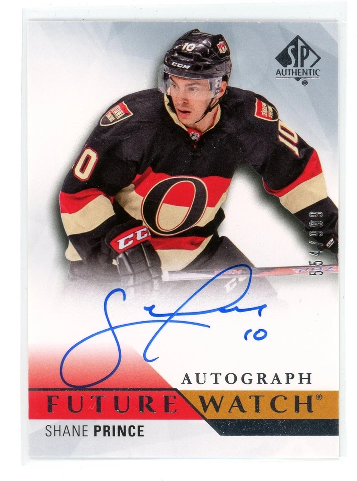 2015-16 SP AUTHENTIC #239 FUTURE WATCH ROOKIE AUTO 554 /999 SHANE PRINCE - Image 1 of 1